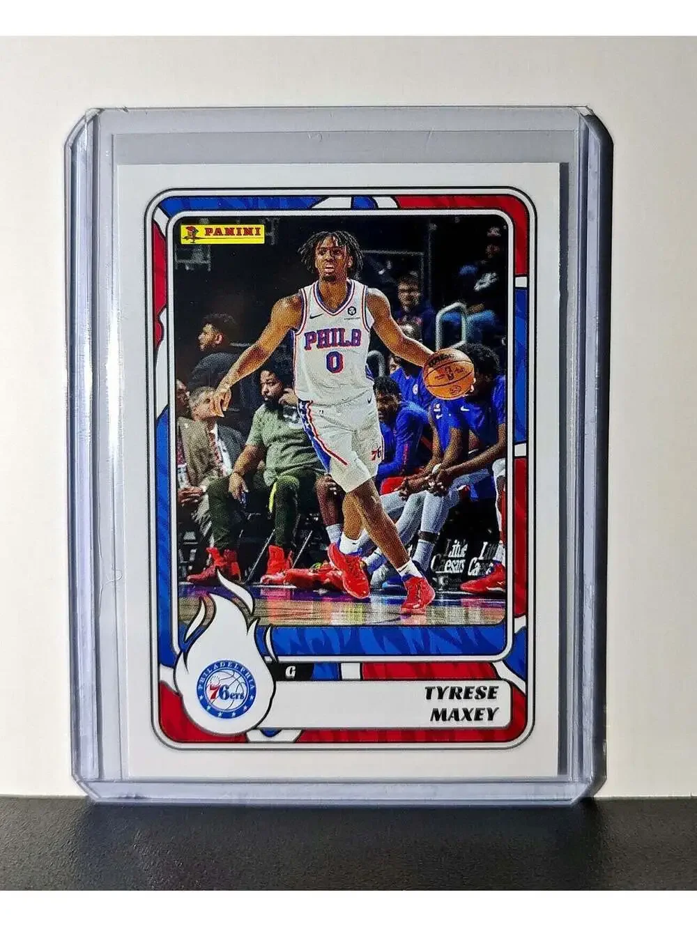 Tyrese Maxey 2024-25 Panini NBA #47 Sticker Card Philadelphia 76ers